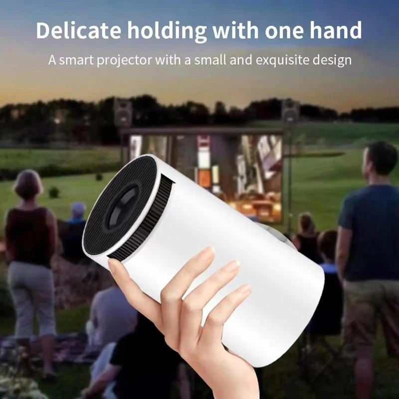 Portable Smart Projector, 4K Wifi Bluetooth-Compatible Projector, Home Theater Projector, Outdoor Projector for Home, Office, Mini Projector