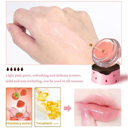 4 Pcs Set-Bee Lip Balm Moisturizing Lip Mask, Day and Night Tinted Sleeping Lip Balm,Hydrating Lip Scrubs Exfoliator & Moisturizer